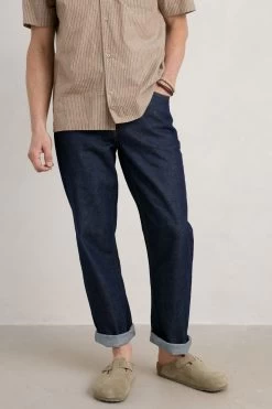 Seasalt Cornwall Mens Steersman Organic Cotton Straight Leg Jeans