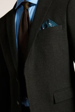 MOSS Slim Fit Khaki Green Donegal Tweed Suit: Jacket -Fashion Men Shop U31 337s4