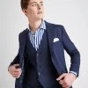 MOSS Blue Slim Fit Linen Suit: Jacket 2 MOSS Blue Slim Fit Linen Suit: Jacket -Fashion Men Shop U31 944s