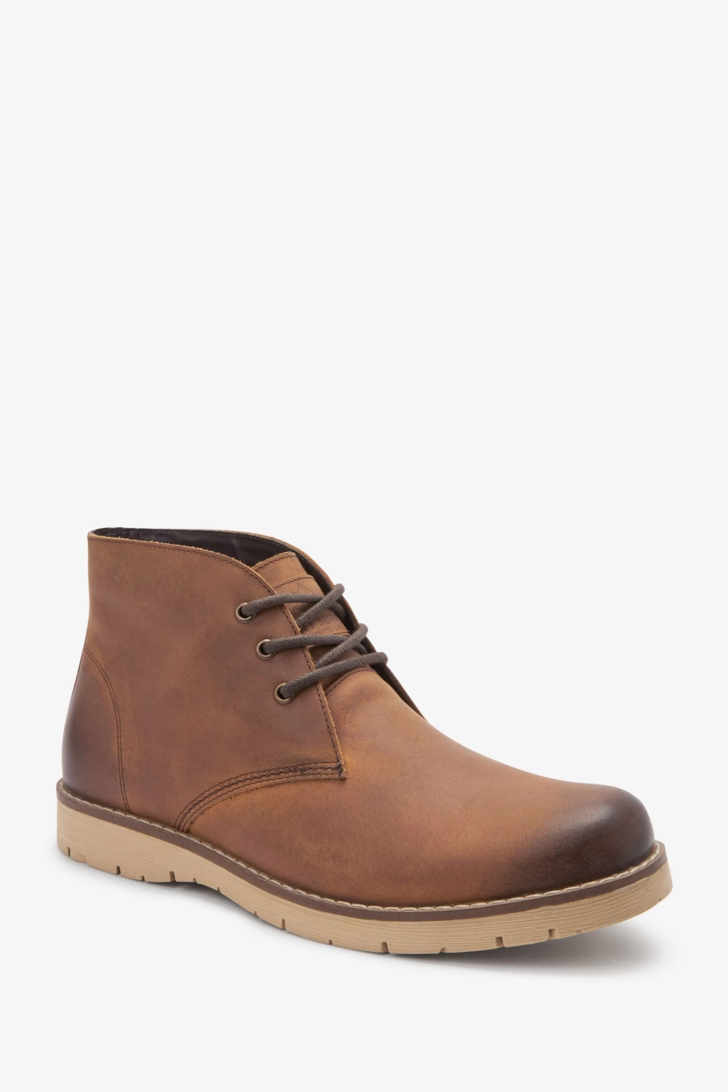 Next Light Brown Mid Chukka Boots 4 Next Light Brown Mid Chukka Boots - Image 2