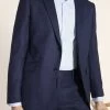 MOSS Blue Slim Fit Twisted Suit: Jacket -Fashion Men Shop U34 164s