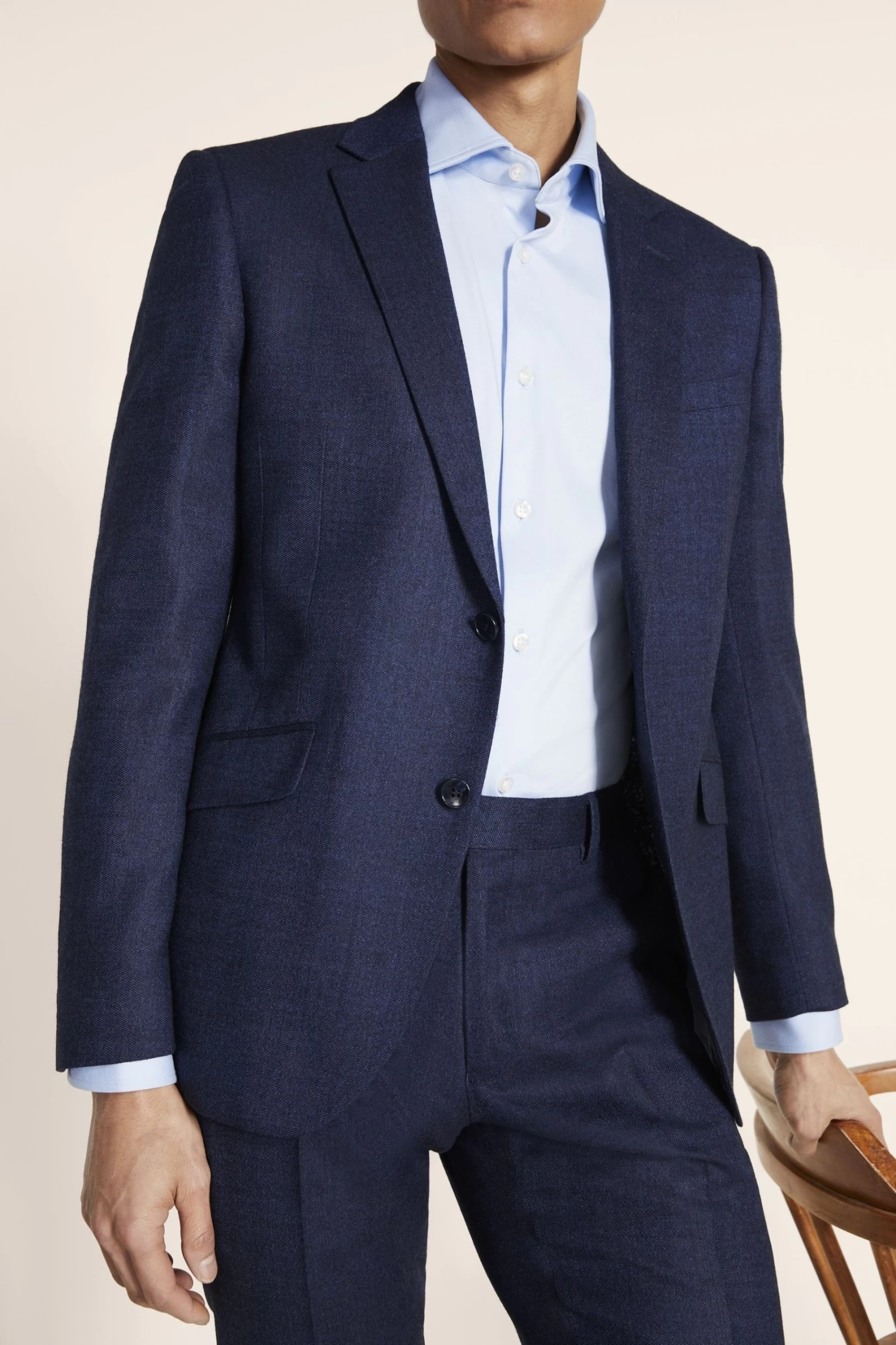 MOSS Blue Slim Fit Twisted Suit: Jacket 4 MOSS Blue Slim Fit Twisted Suit: Jacket - Image 2
