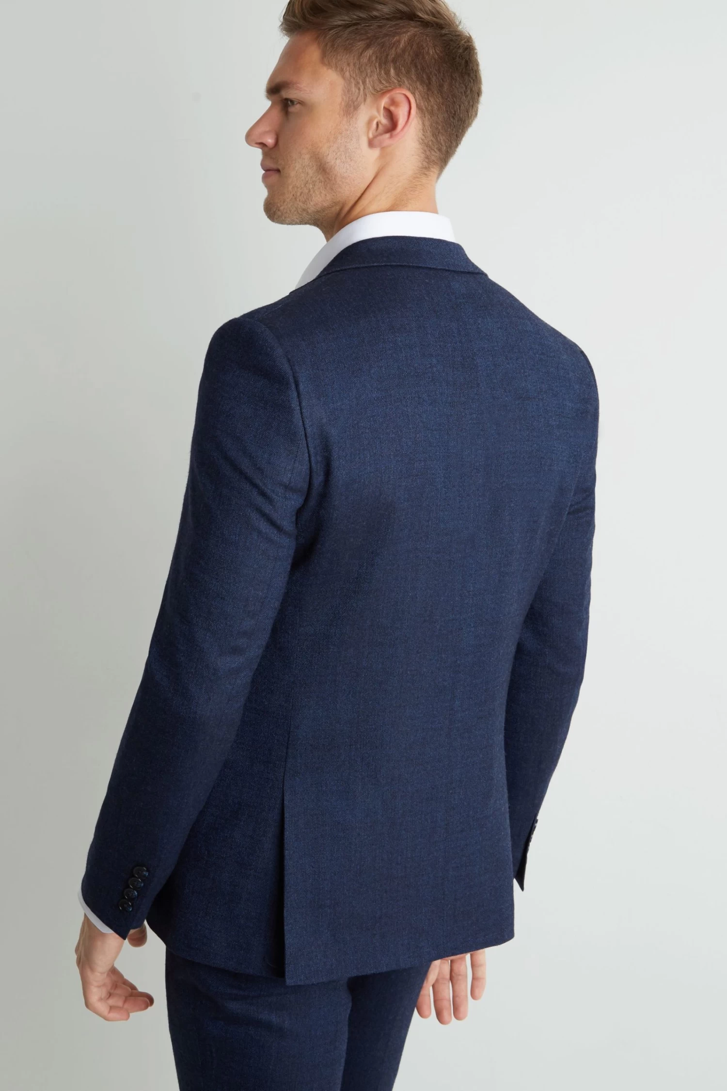 MOSS Blue Slim Fit Twisted Suit: Jacket 5 MOSS Blue Slim Fit Twisted Suit: Jacket - Image 3