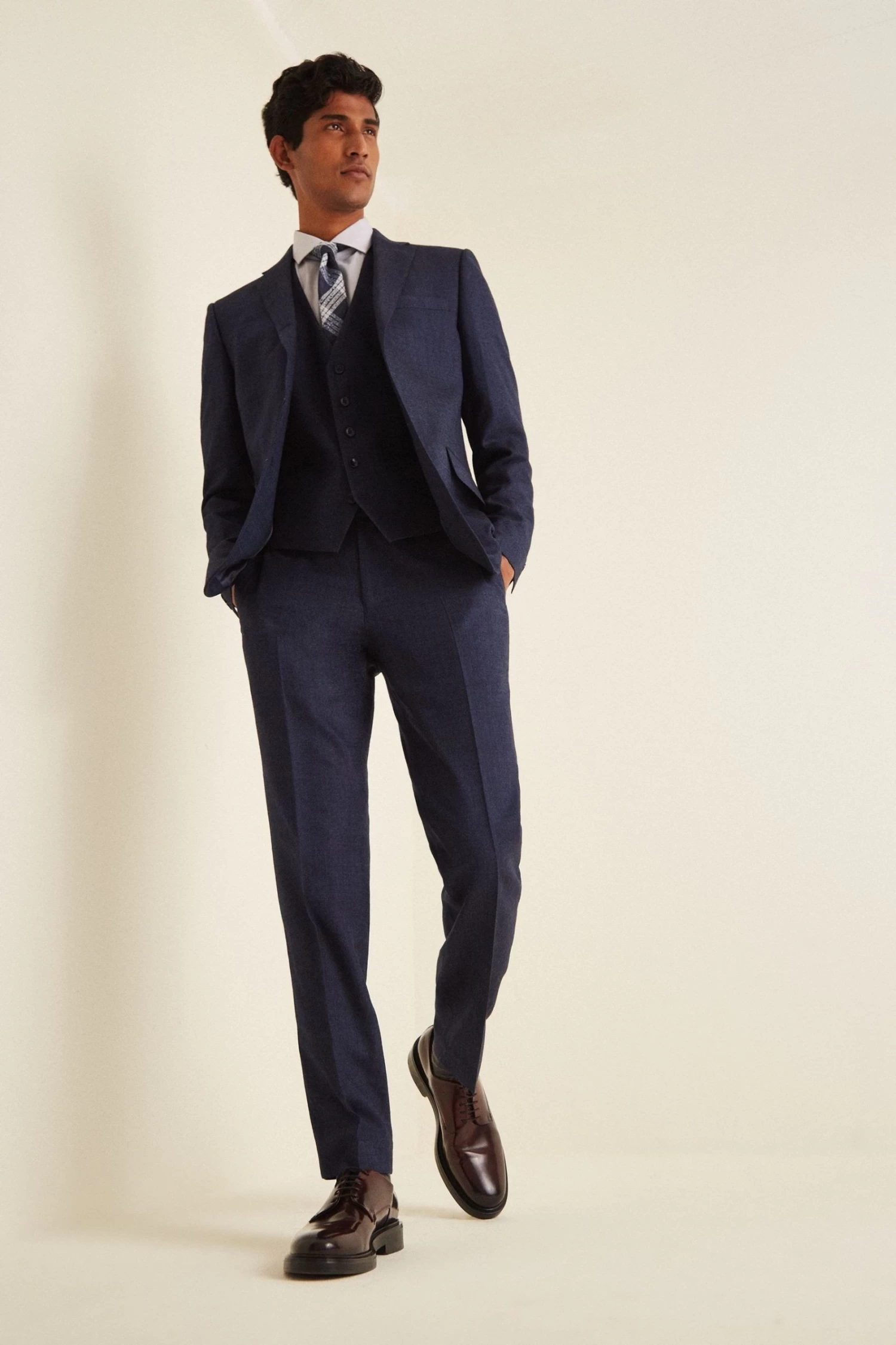 MOSS Blue Slim Fit Twisted Suit: Jacket 6 MOSS Blue Slim Fit Twisted Suit: Jacket - Image 4