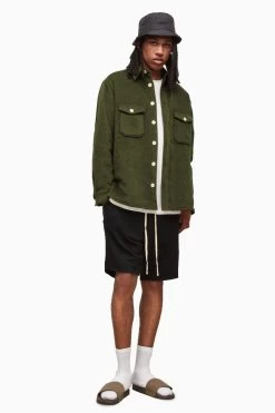 AllSaints Green Kitara Jacket -Fashion Men Shop U42764s3
