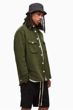AllSaints Green Kitara Jacket -Fashion Men Shop U42764s4