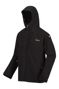 Regatta Black Britedale Waterproof Torch Hooded Jacket -Fashion Men Shop U47587s4