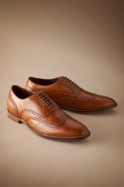 Next Signature Italian Leather Wing Cap Brogues -Fashion Men Shop U55093s10