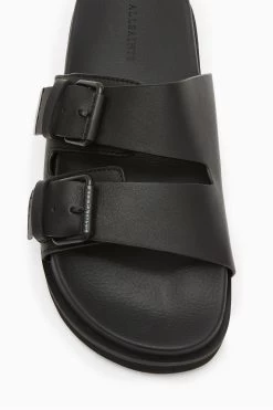 AllSaints Ash Black Sandals -Fashion Men Shop U57476s3