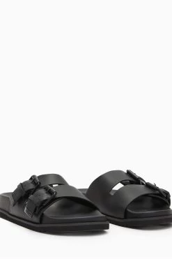 AllSaints Ash Black Sandals -Fashion Men Shop U57476s4