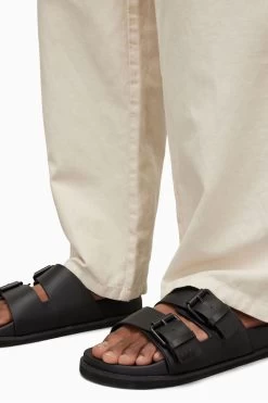 AllSaints Ash Black Sandals -Fashion Men Shop U57476s5