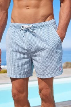 Next Seersucker Swim Shorts