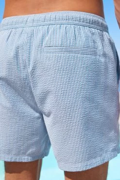 Next Seersucker Swim Shorts -Fashion Men Shop U59 686s3