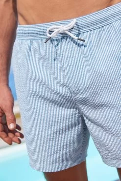 Next Seersucker Swim Shorts -Fashion Men Shop U59 686s4