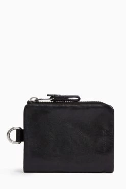 AllSaints Black Junction Wallet