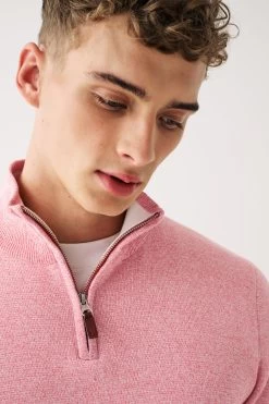 Next Cotton Premium Zip Neck Jumper 11 Next Cotton Premium Zip Neck Jumper -Fashion Men Shop U64 265s4