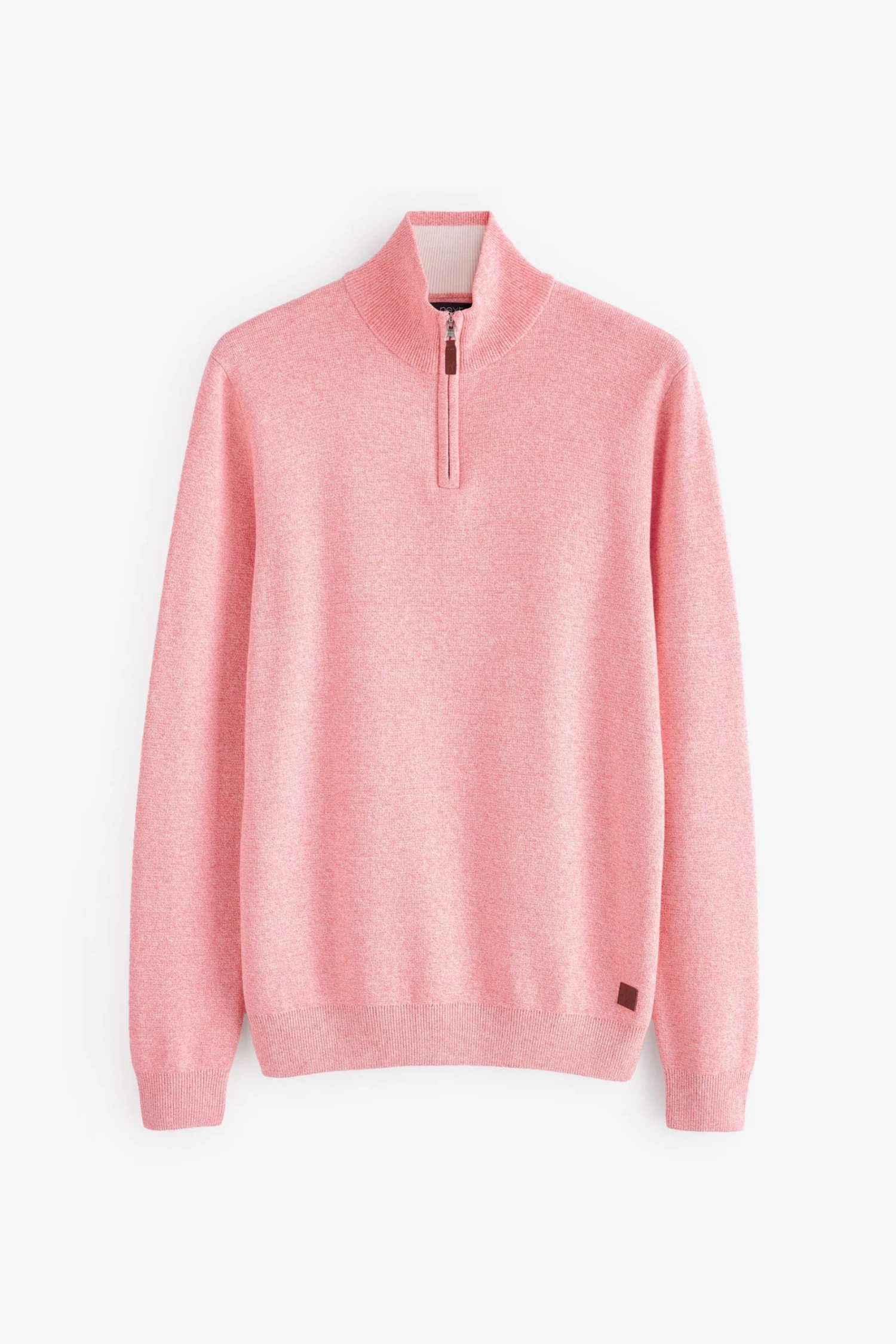 Next Cotton Premium Zip Neck Jumper 7 Next Cotton Premium Zip Neck Jumper - Image 5