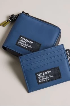 Ted Baker Blue Bentch Rubberised Wallet And Cardholder Giftset 8 Ted Baker Blue Bentch Rubberised Wallet And Cardholder Giftset -Fashion Men Shop U66685s3