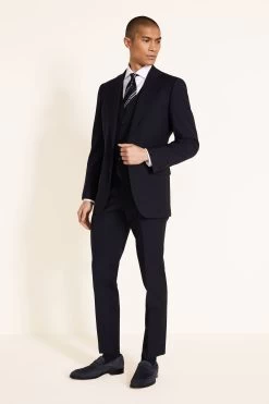 MOSS Dark Navy Blue Tailored Fit Suit: Jacket -Fashion Men Shop U67 889s4