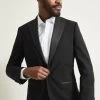 MOSS Black Tailored Fit Tuxedo Suit: Jacket -Fashion Men Shop U67 978s
