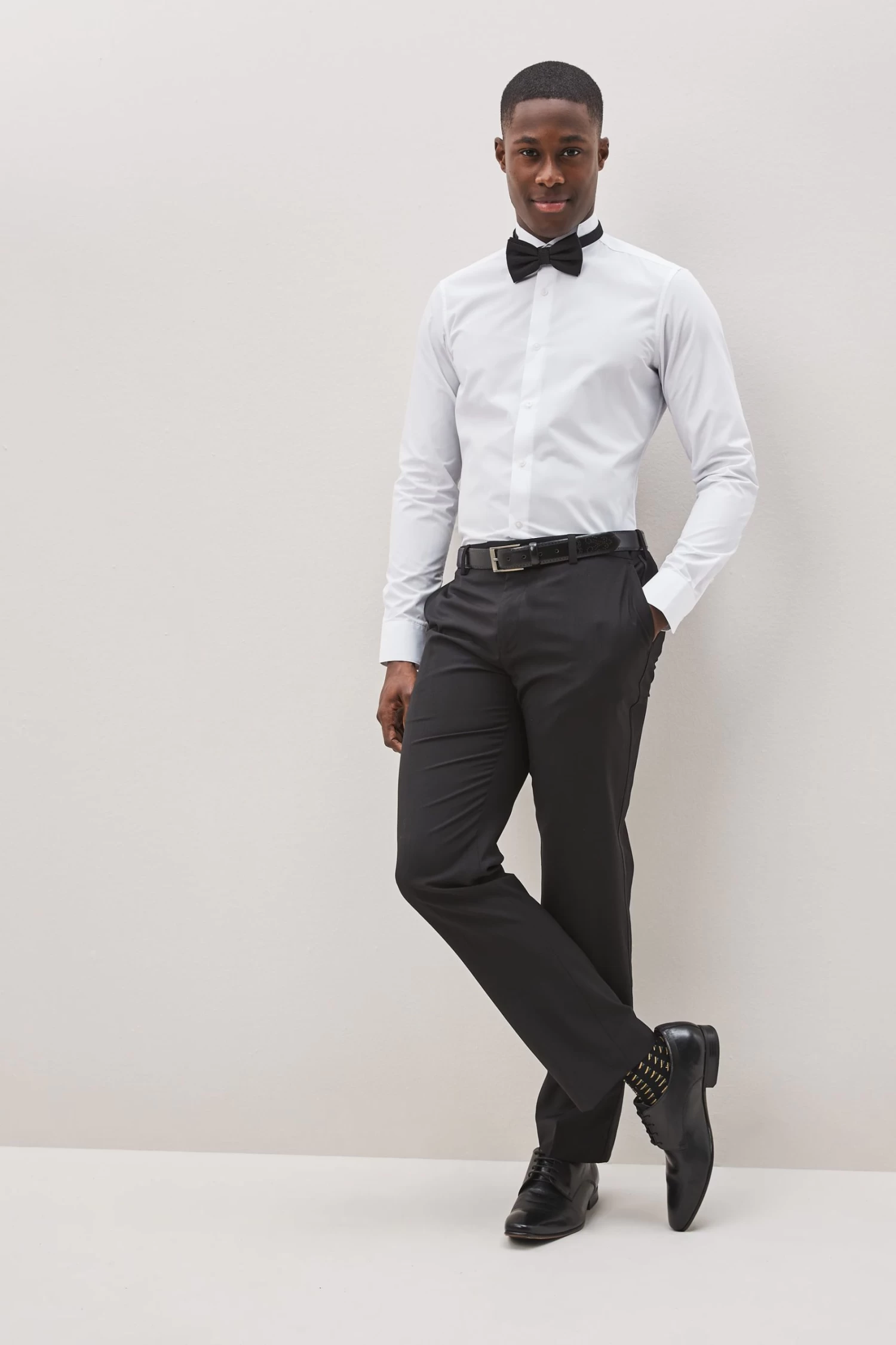 Next White Easy Care Wing Collar Shirt 4 Next White Easy Care Wing Collar Shirt - Image 2