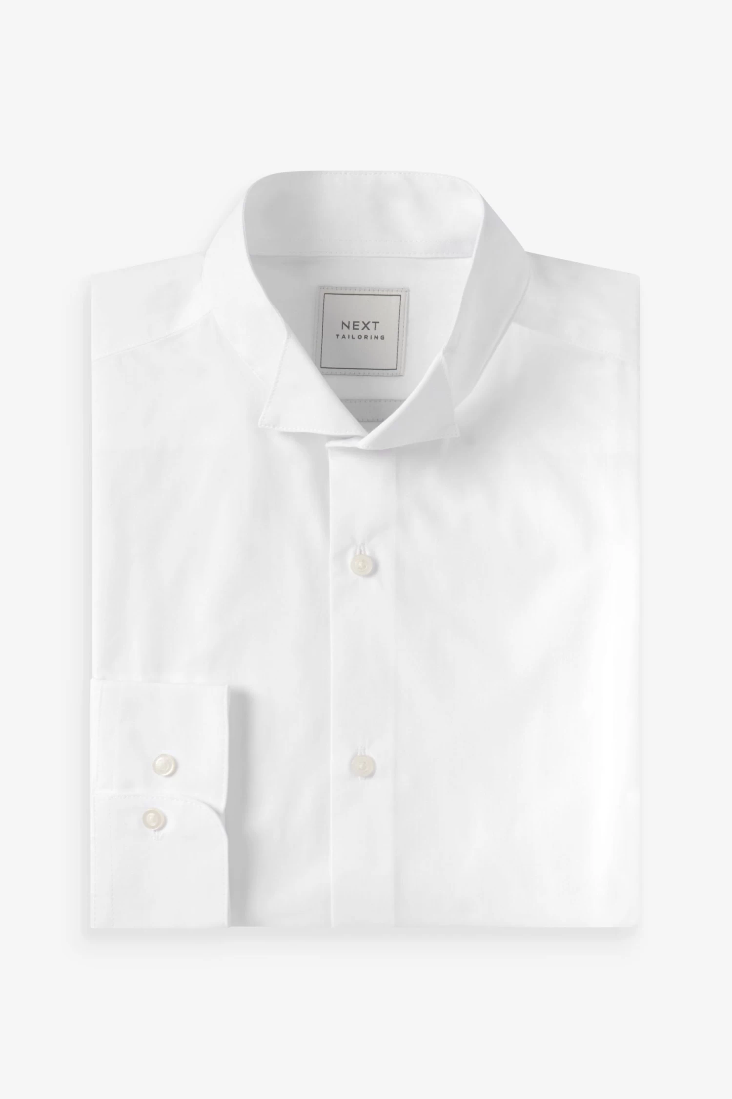 Next White Easy Care Wing Collar Shirt 8 Next White Easy Care Wing Collar Shirt - Image 6