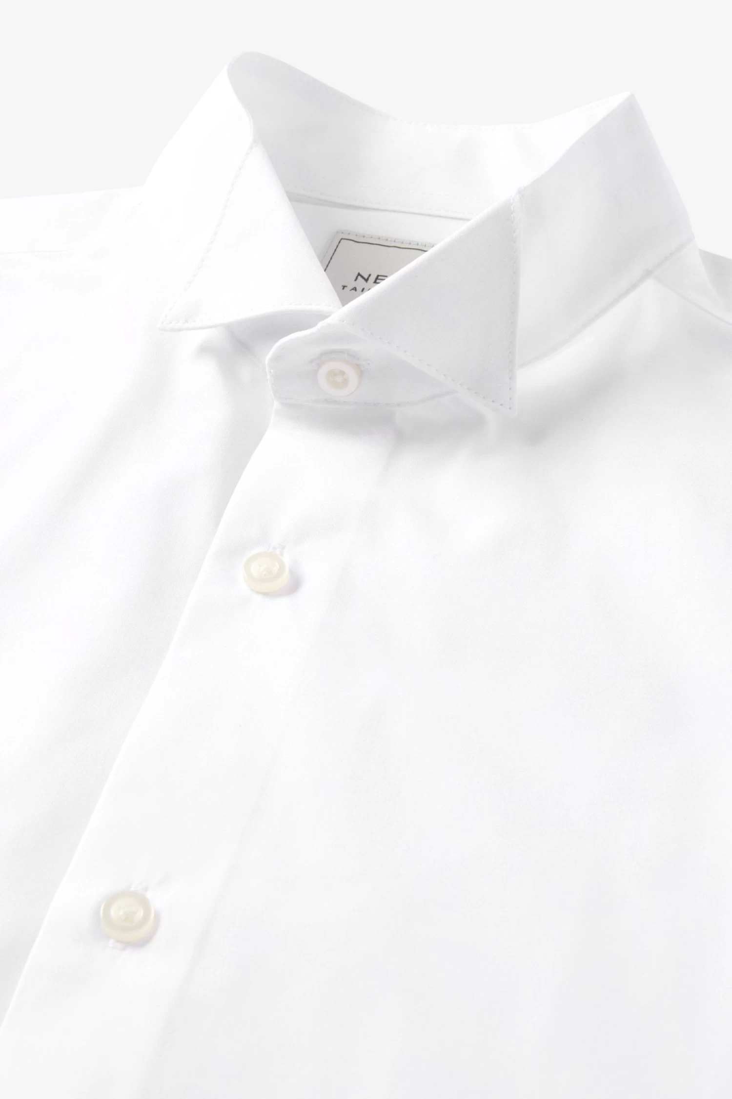 Next White Easy Care Wing Collar Shirt 9 Next White Easy Care Wing Collar Shirt - Image 7