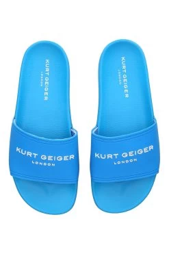 Kurt Geiger London Mens Blue Pool Slider Sandals -Fashion Men Shop U69894s4