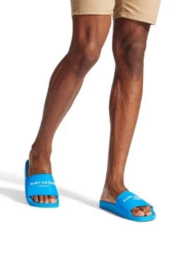 Kurt Geiger London Mens Blue Pool Slider Sandals -Fashion Men Shop U69894s5