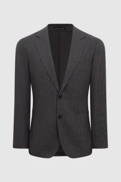 Reiss Bamburgh Single Breasted Puppytooth Blazer -Fashion Men Shop U71 337s2