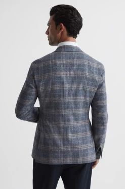 Reiss Bloomsbury Wool-Silk Blend Slim Fit Blazer -Fashion Men Shop U72211s5