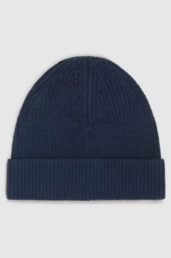 Reiss Raff Wool Blend Beanie Hat