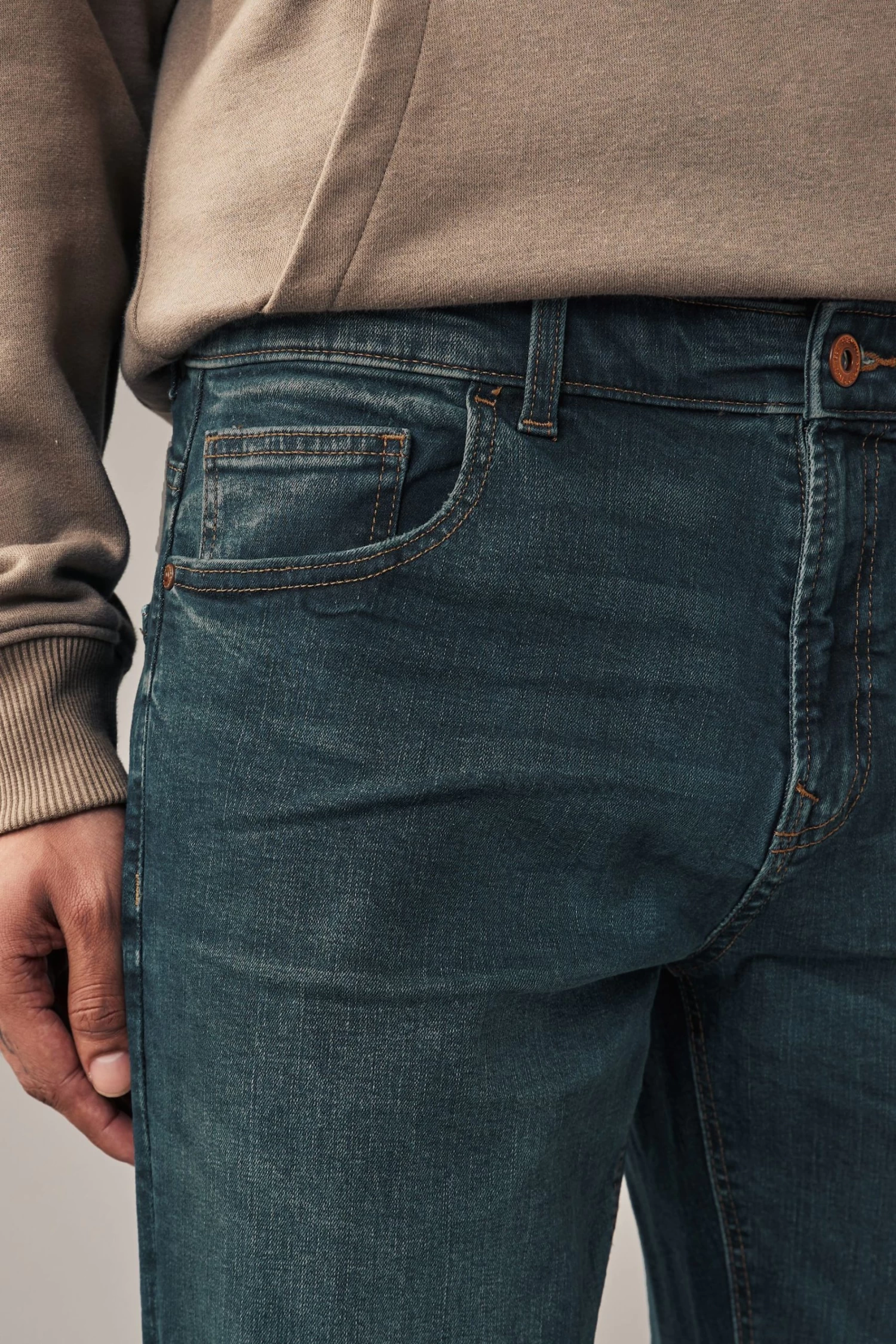 Next Straight Coloured Stretch Jeans 8 Next Straight Coloured Stretch Jeans - Image 6