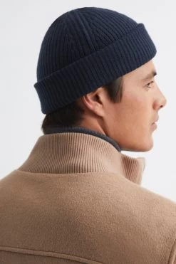 Reiss Raff Wool Blend Beanie Hat -Fashion Men Shop U76817s3