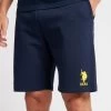 U.S. Polo Assn. Mens Navy Blazer Yellow DHM Player 3 LB Sweat Shorts -Fashion Men Shop U79121s