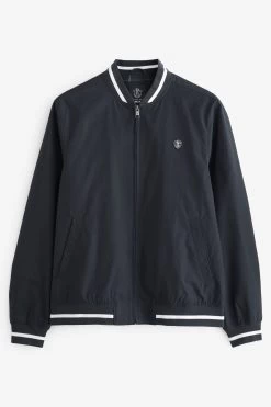 Next Navy Blue Tipped Bomber Neck Jacket -Fashion Men Shop U86 165s6