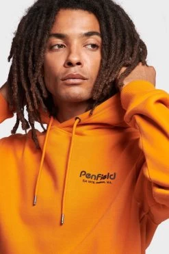 Penfield Orange Hudson Script Hooded Sweatshirt -Fashion Men Shop U90164s4