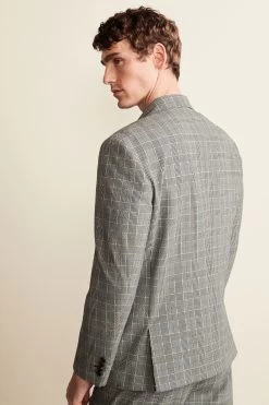 Next Relaxed Fit Seersucker Check Suit: Jacket -Fashion Men Shop U95 884s4