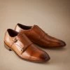 Next Signature Italian Leather Double Monk Shoes 2 Next Signature Italian Leather Double Monk Shoes -Fashion Men Shop U95471s