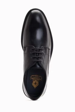 Base London Keaton Lace-Up Derby Black Shoes -Fashion Men Shop U95587s4