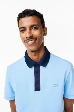 Lacoste Light Blue Paris Polo Shirt -Fashion Men Shop U96 498s4