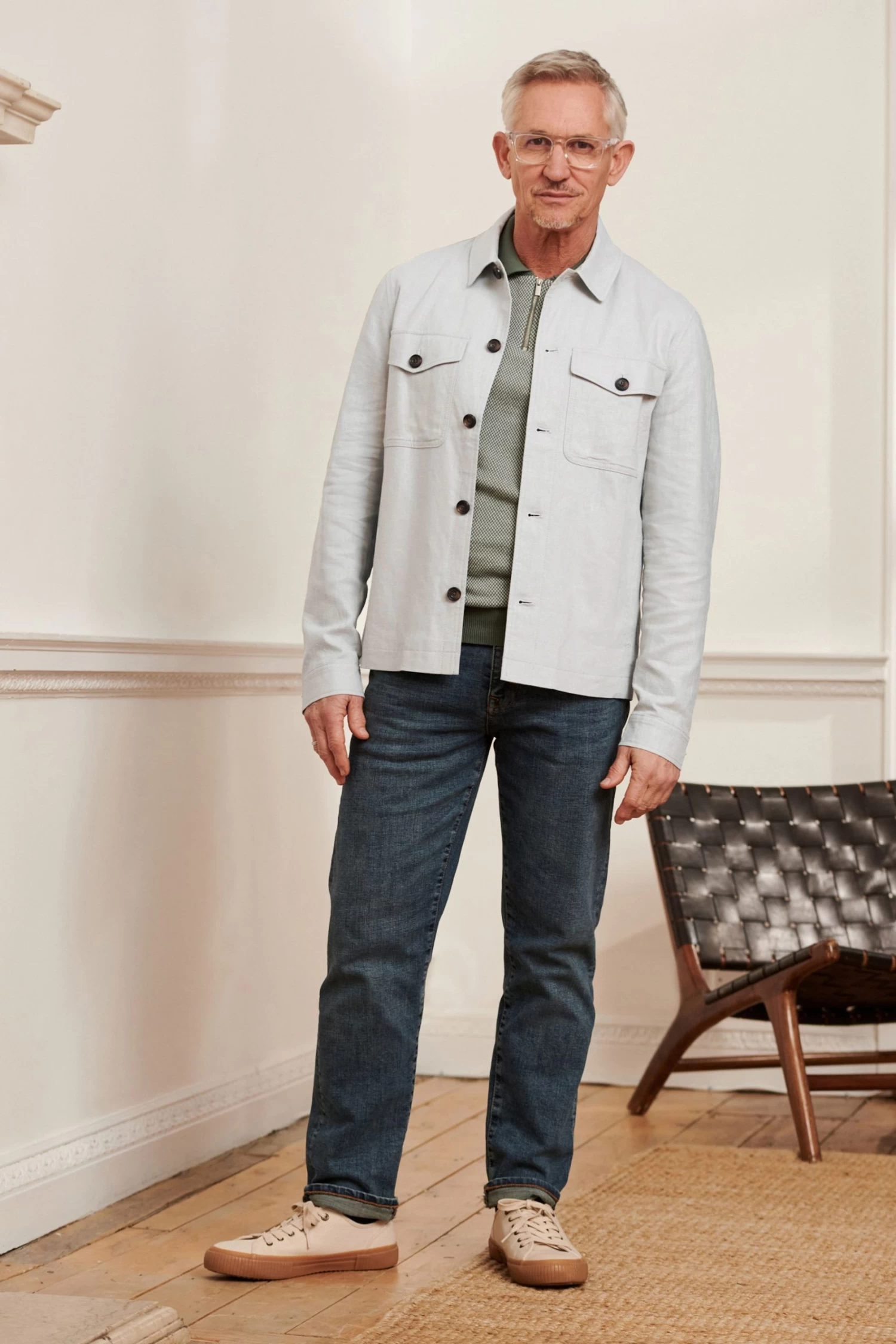 Next Linen Blend Chore Jacket 6 Next Linen Blend Chore Jacket - Image 4