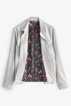 Next Linen Blend Chore Jacket 17 Next Linen Blend Chore Jacket -Fashion Men Shop U96039s7