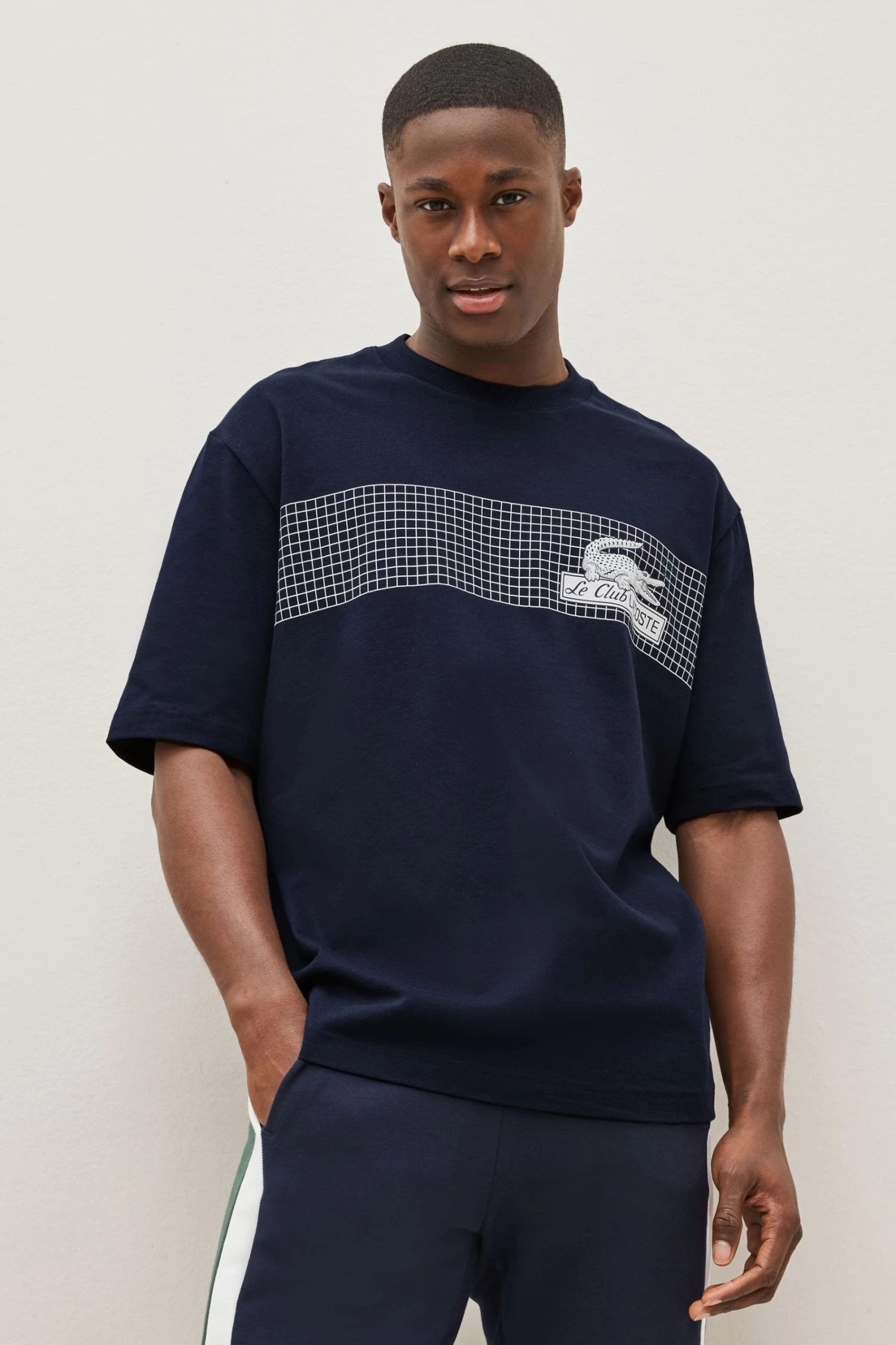 Lacoste Mens Blue Neo Heritage T-Shirt 3 Lacoste Mens Blue Neo Heritage T-Shirt