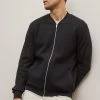 Next Black Texture Bomber Jacket -Fashion Men Shop U97175s