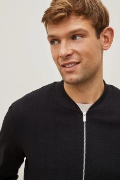 Next Black Texture Bomber Jacket -Fashion Men Shop U97175s4