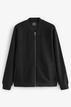Next Black Texture Bomber Jacket -Fashion Men Shop U97175s6