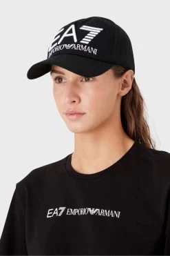 Emporio Armani EA7 Logo Series Black Cap 14 Emporio Armani EA7 Logo Series Black Cap -Fashion Men Shop U97879s6